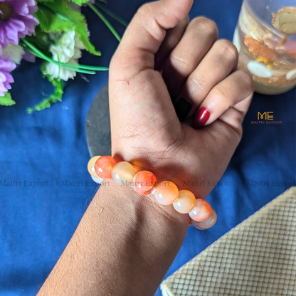 Natural Crystal Healing Stone 12mm Bracelet-Maitri Export | Crystals Store