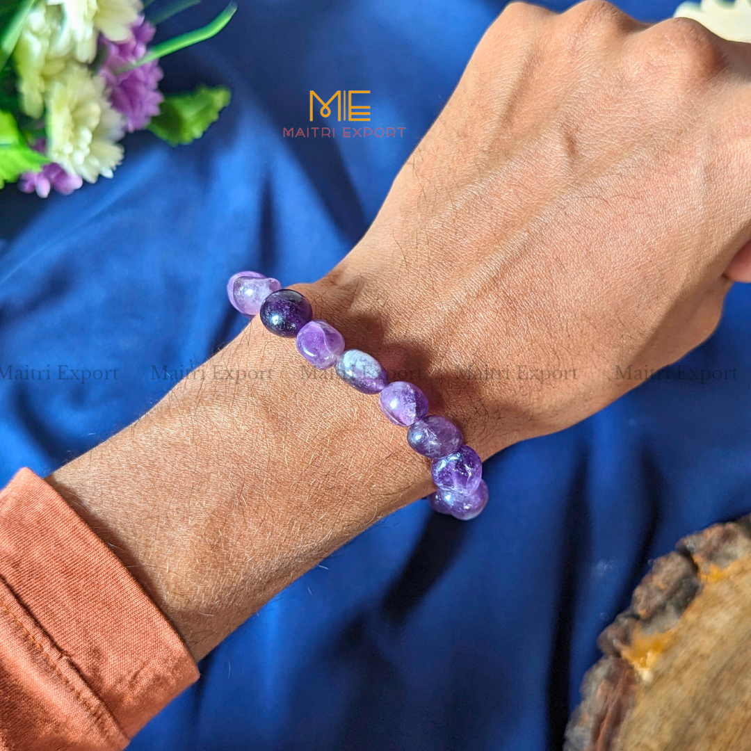 Small Tumble Crystal Beads Bracelet-Maitri Export | Crystals Store