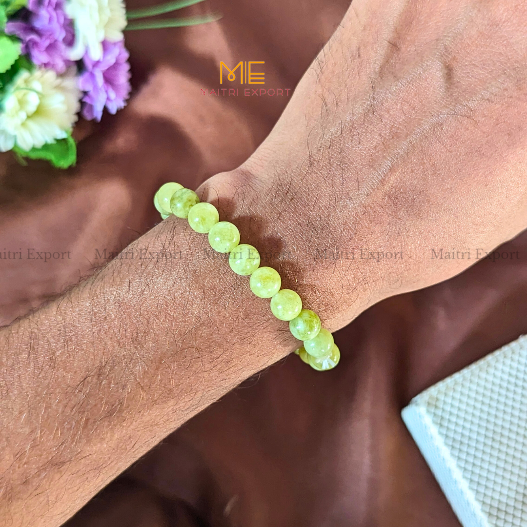 Vesuvianite 8mm Natural Crystal Healing Bracelet-Maitri Export | Crystals Store