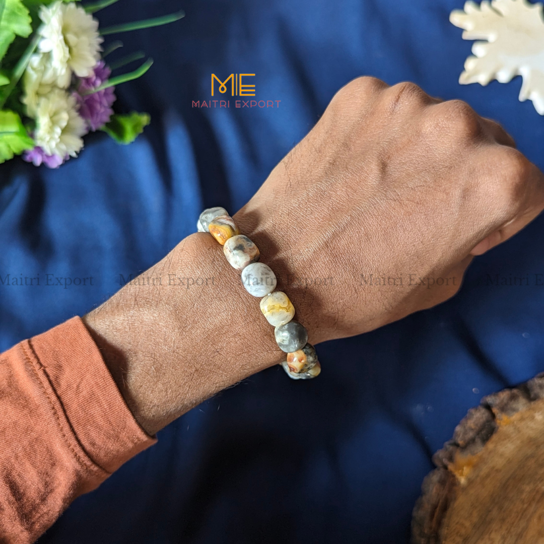 Small Tumble Crystal Beads Bracelet-Maitri Export | Crystals Store