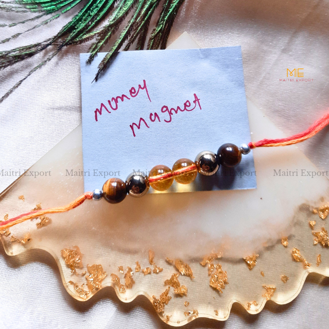Natural crystal stone purposed rakhi-Maitri Export | Crystals Store