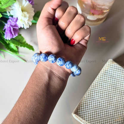Natural Crystal Healing Stone 12mm Bracelet-Maitri Export | Crystals Store