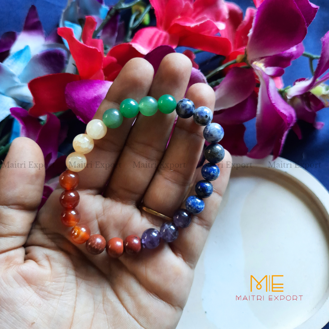 7 chakra bracelet-Maitri Export | Crystals Store