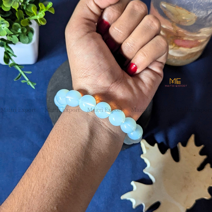 Natural Crystal Healing Stone 12mm Bracelet-Maitri Export | Crystals Store