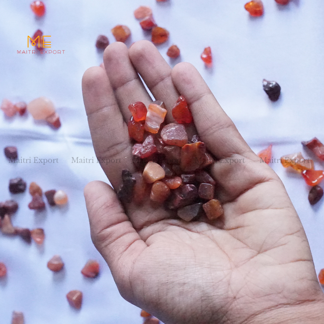 7 To 9 mm Loose Chips-Carnelian-1 kg-Maitri Export | Crystals Store