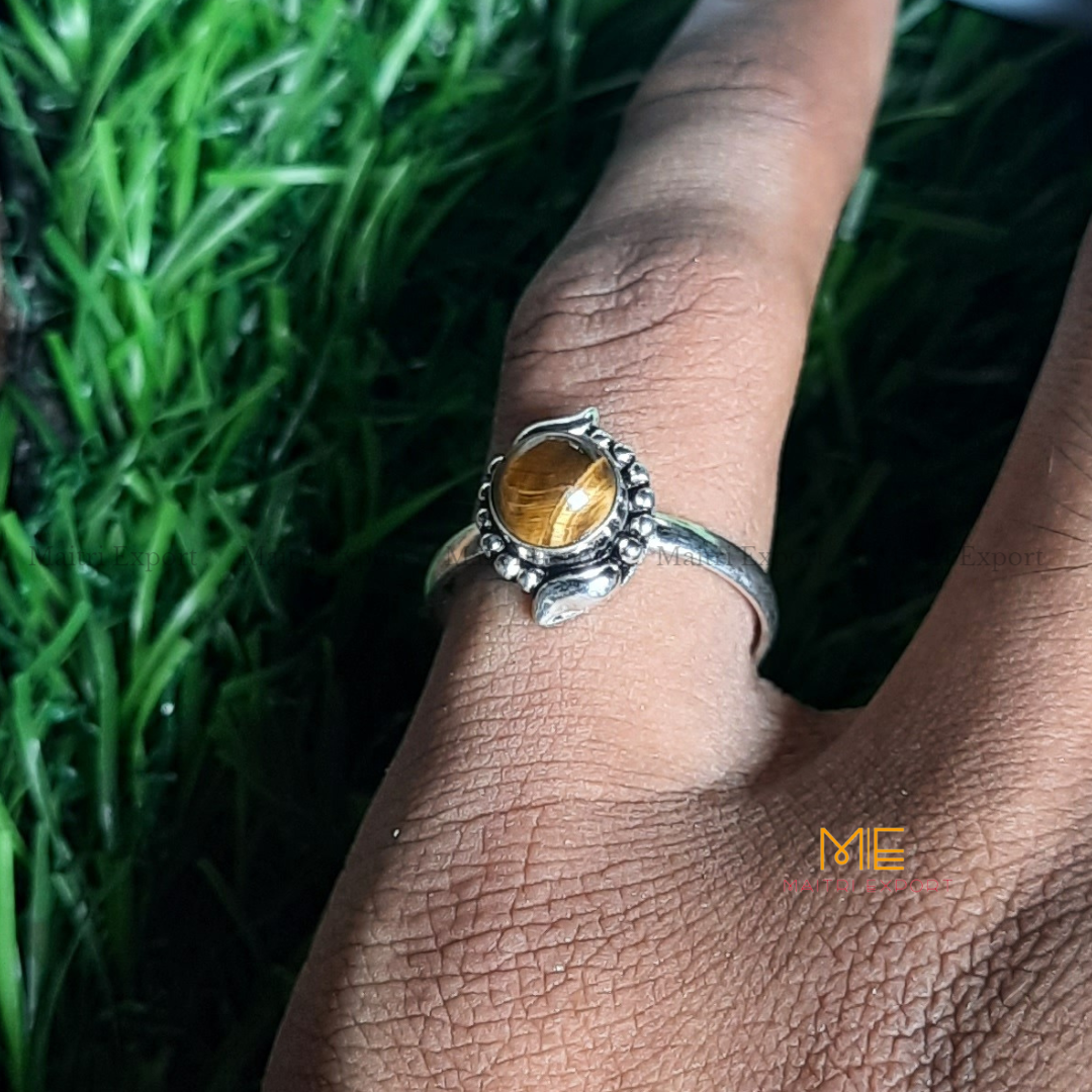Natural Gemstone Crystal Adjustable Rings (1)-Maitri Export | Crystals Store