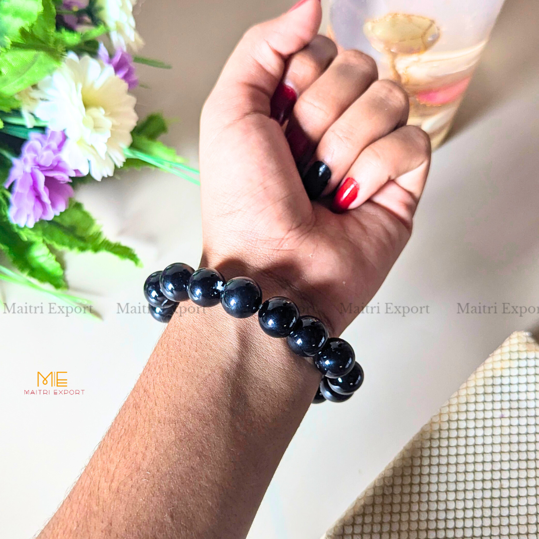 Natural Crystal Healing Stone 12mm Bracelet-Maitri Export | Crystals Store