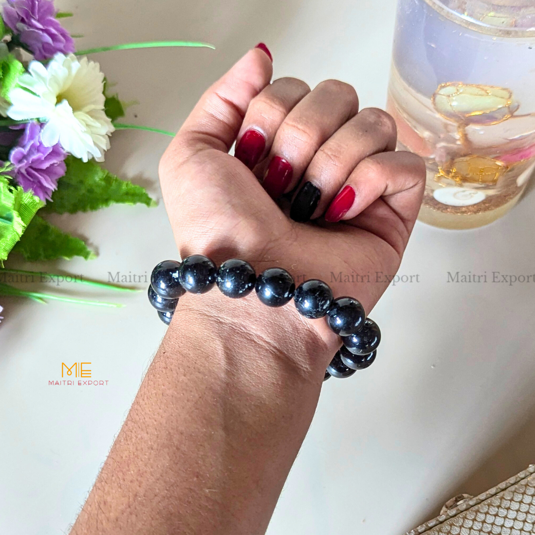 Natural Crystal Healing Stone 12mm Bracelet-Maitri Export | Crystals Store