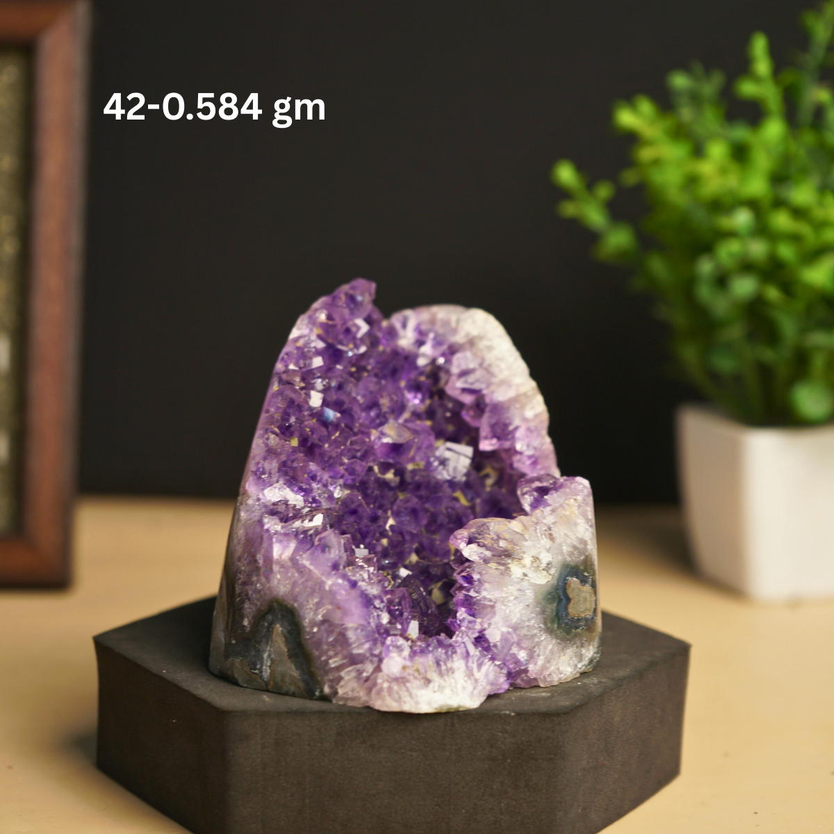 Amethyst mini / small geode-42 - 584gm-Maitri Export | Crystals Store