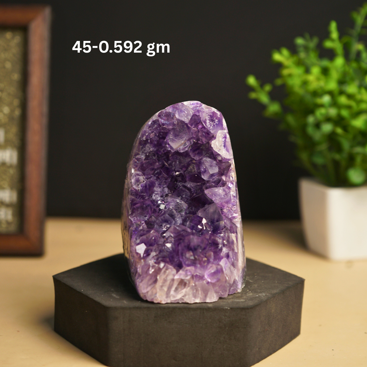 Amethyst mini / small geode-45 -592gm-Maitri Export | Crystals Store