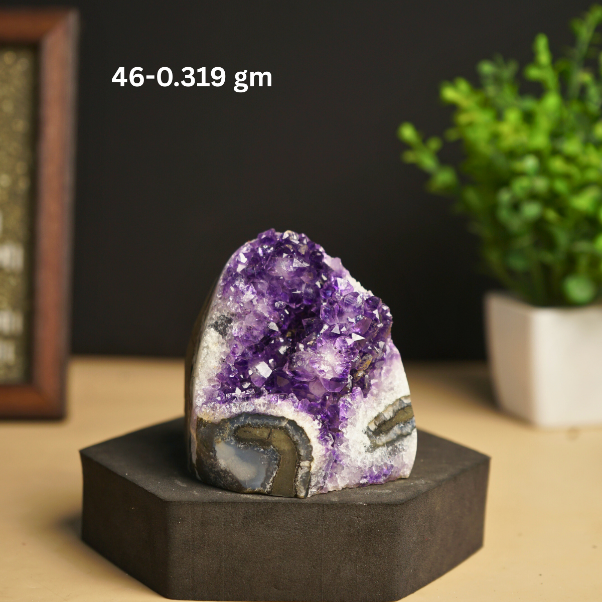 Amethyst mini / small geode-46 -319gm-Maitri Export | Crystals Store