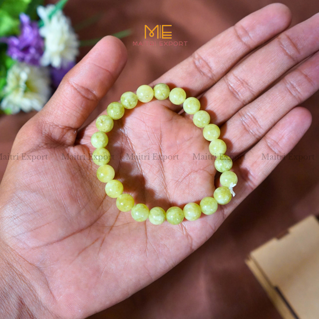 Vesuvianite 8mm Natural Crystal Healing Bracelet-Maitri Export | Crystals Store