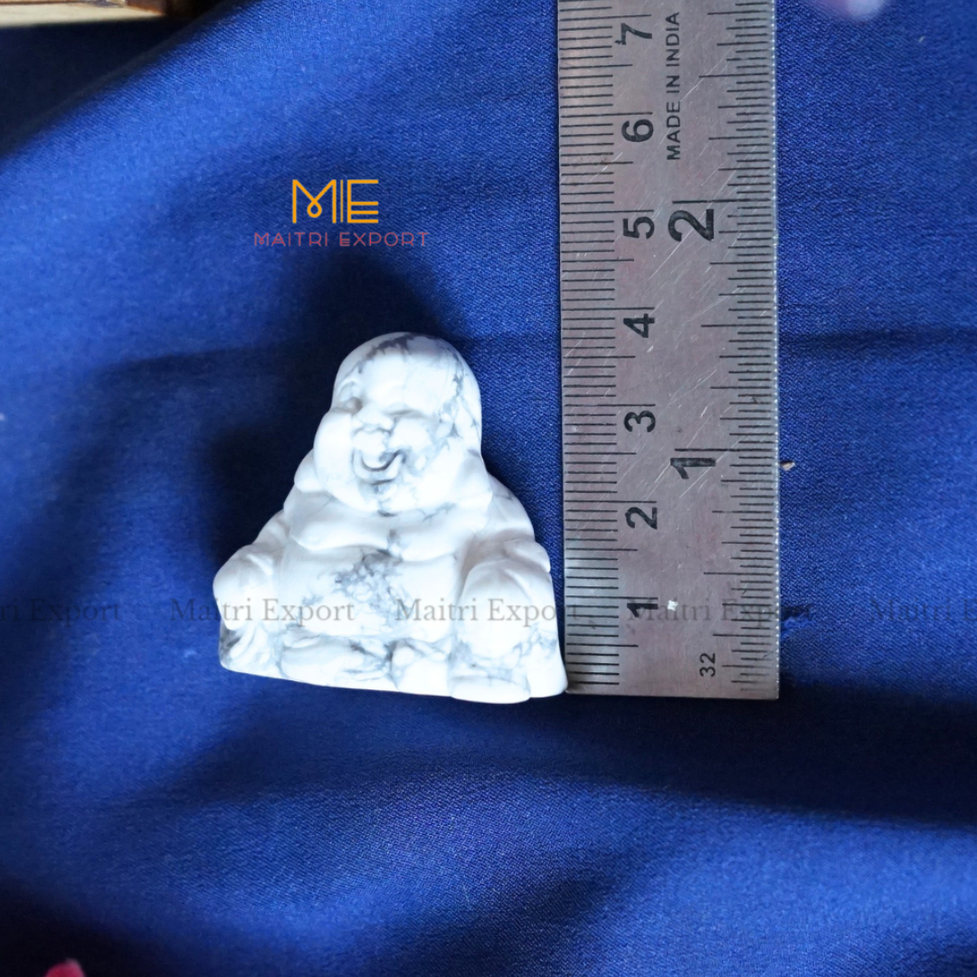 1.5 Inch Laughing Buddha Natural Crystal Handcrafted Figurine / Carving-Maitri Export | Crystals Store