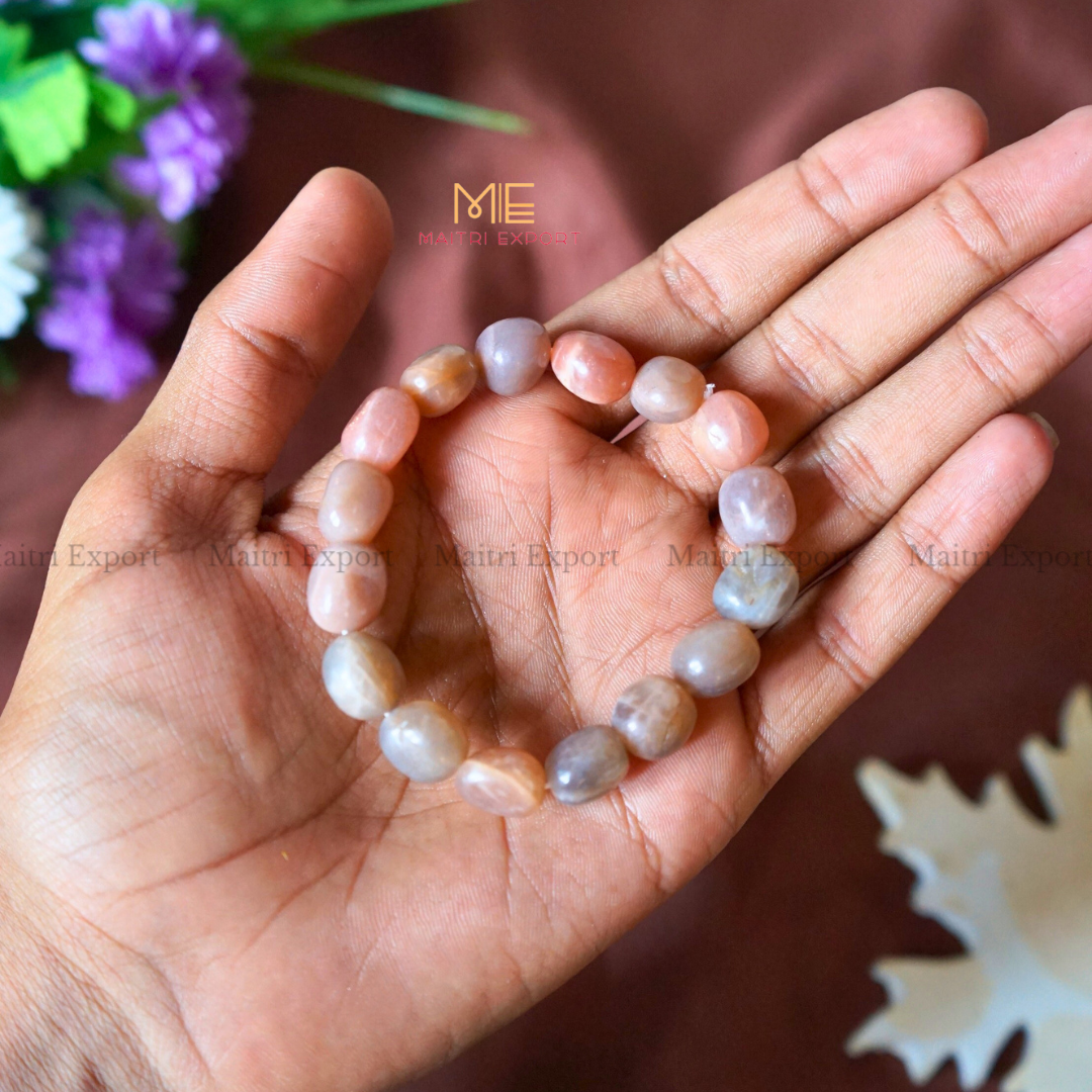 Small Tumble Crystal Beads Bracelet-Maitri Export | Crystals Store