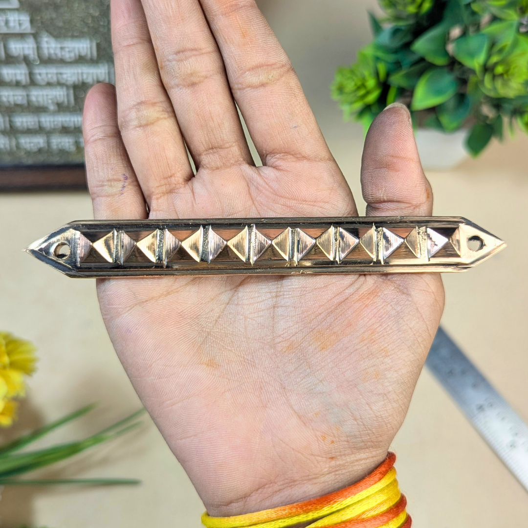 Pyramid Strip-9 Pyramid Copper-Maitri Export | Crystals Store