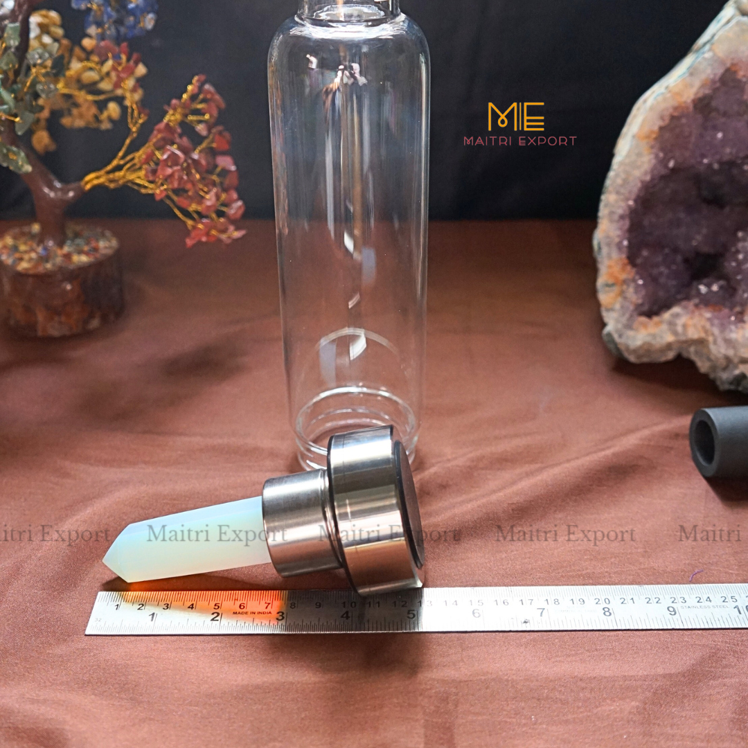 Natural Healing Stone Wand Crystal Infused Elixir Bottle-Maitri Export | Crystals Store