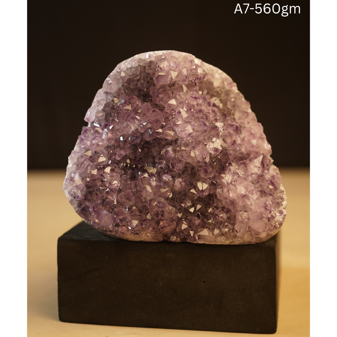 Amethyst Geode-7 - 560 gm-Maitri Export | Crystals Store