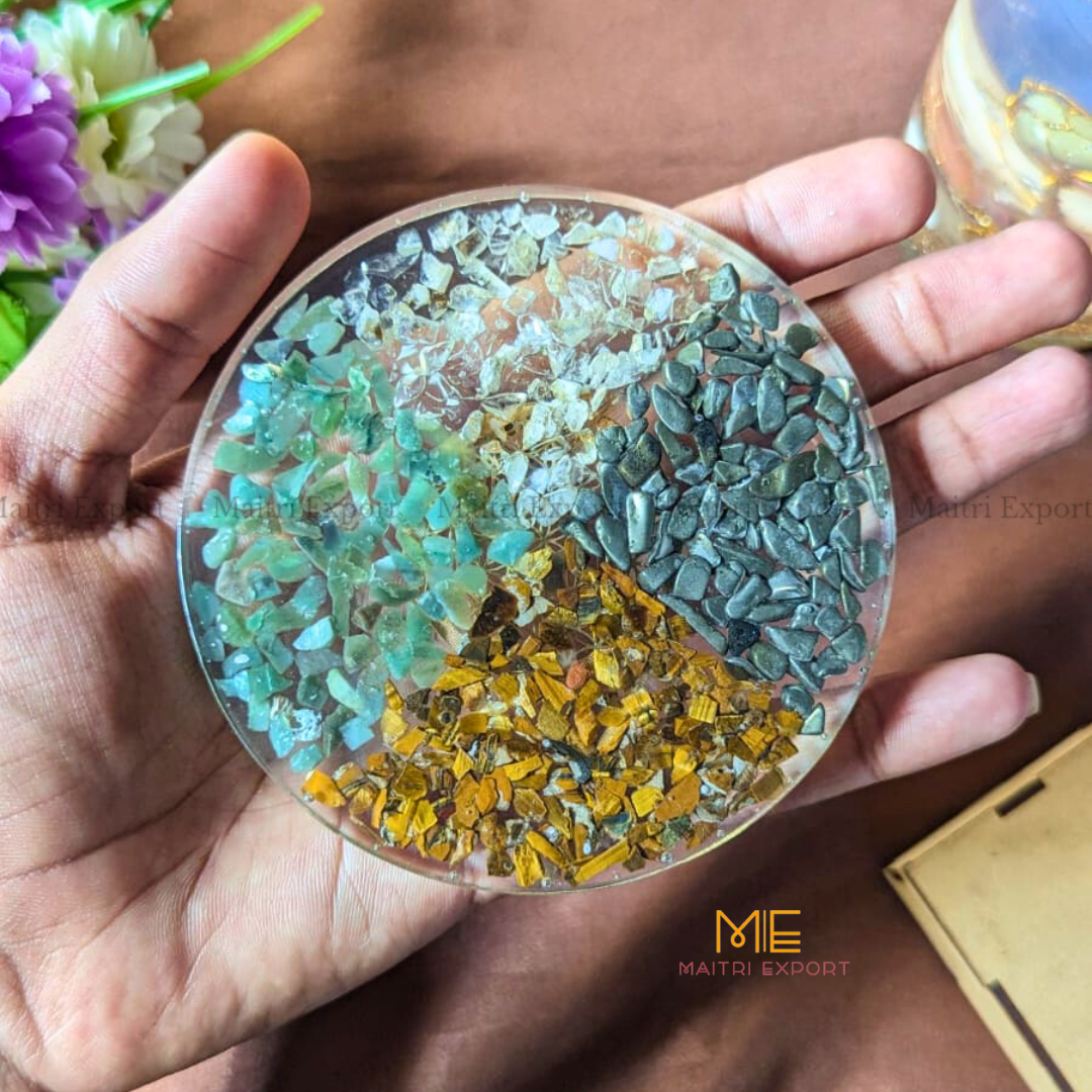 Money Magnet Organ Coaster/Plate-Maitri Export | Crystals Store