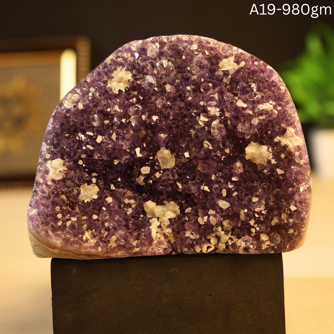 Amethyst Geode-19 - 980 gm-Maitri Export | Crystals Store
