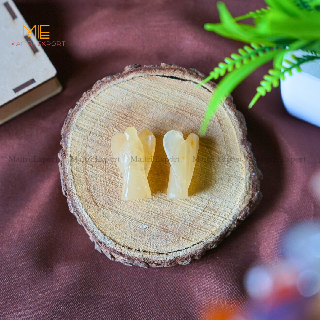 Natural Crystal Stone 1 Inch Angel-Maitri Export | Crystals Store