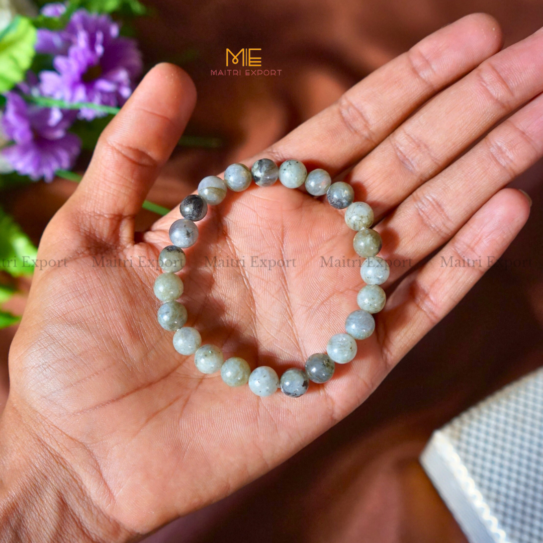 Labradorite Natural Crystal Healing Bracelet-8mm-Maitri Export | Crystals Store