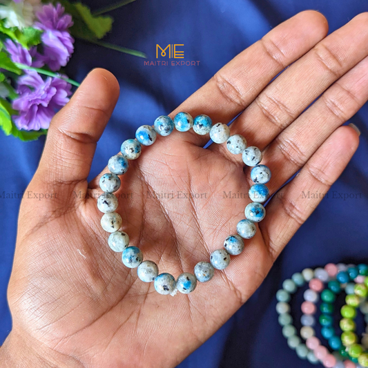 K 2 Jasper 8mm Natural Crystal Healing Bracelet-Maitri Export | Crystals Store