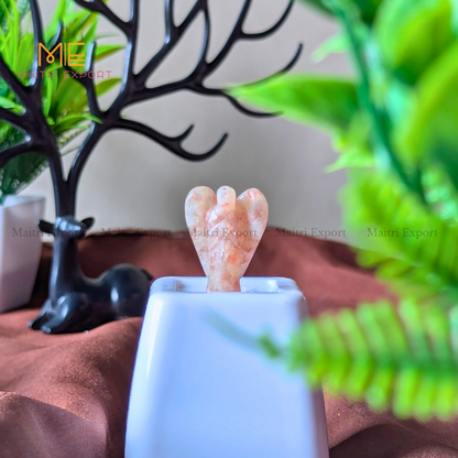 Natural Crystal Stone 1 Inch Angel-Sunstone-Maitri Export | Crystals Store