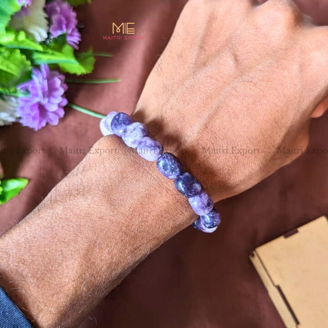 Small Tumble Crystal Beads Bracelet-Maitri Export | Crystals Store