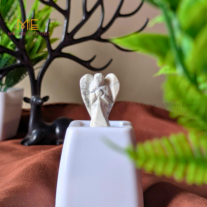Natural Crystal Stone 1 Inch Angel-Howlite-Maitri Export | Crystals Store
