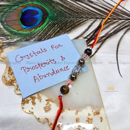 Natural crystal stone purposed rakhi-Maitri Export | Crystals Store