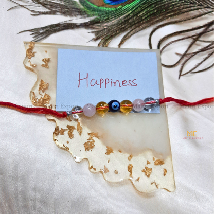 Natural crystal stone purposed rakhi-Maitri Export | Crystals Store