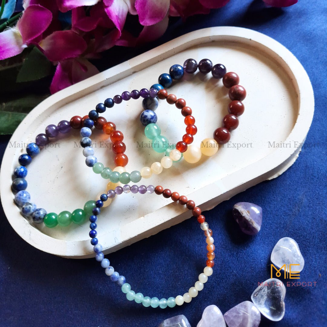 7 chakra bracelet-Maitri Export | Crystals Store