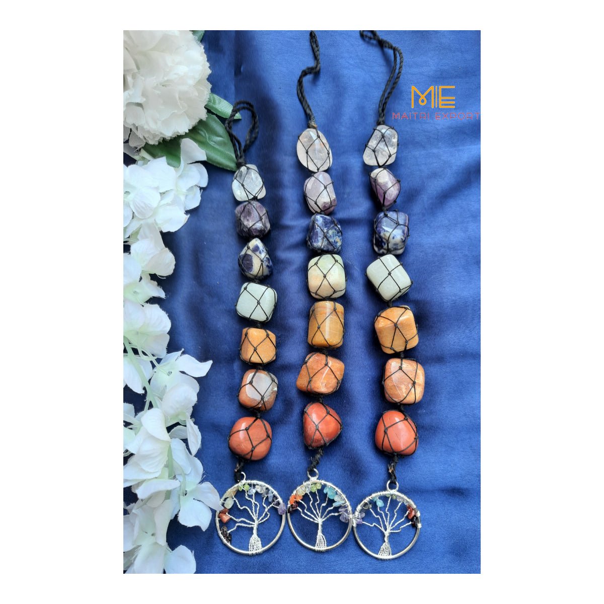 7 Chakra Tumble Tree Of Life Hanger-Maitri Export | Crystals Store