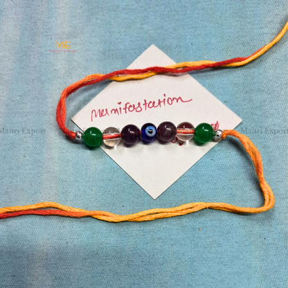 Natural crystal stone purposed rakhi-Maitri Export | Crystals Store