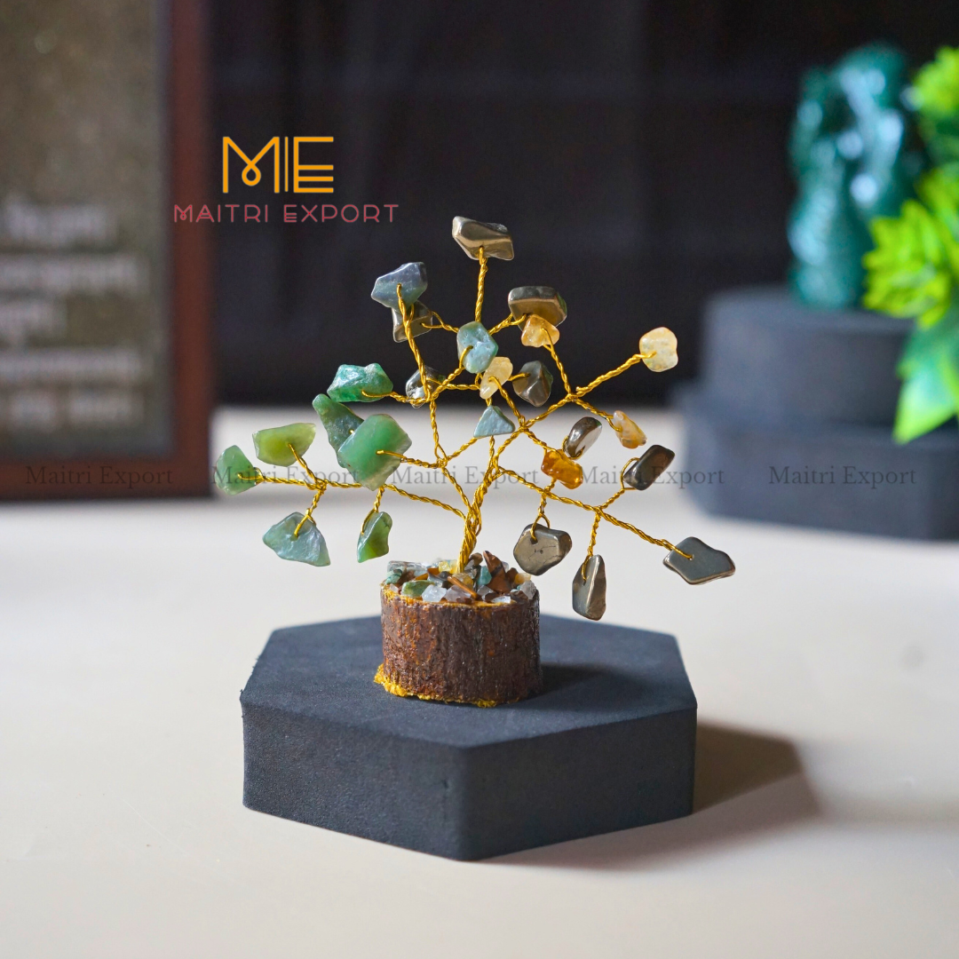 Mini Crystal Beads Tree( 25 Beads )-Money Magnet-Maitri Export | Crystals Store
