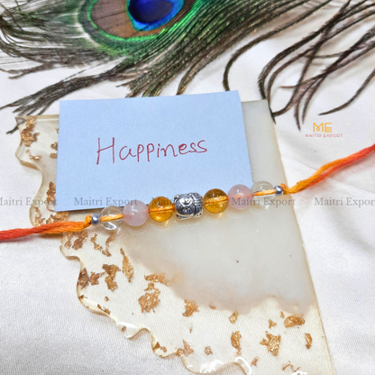 Natural crystal stone purposed rakhi-Maitri Export | Crystals Store