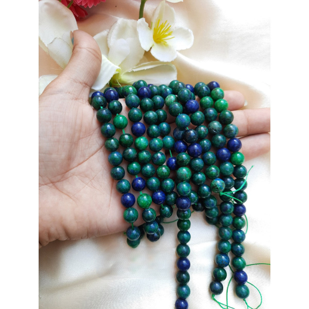 Azurite 8mm Natural Crystal 8mm line-Maitri Export | Crystals Store