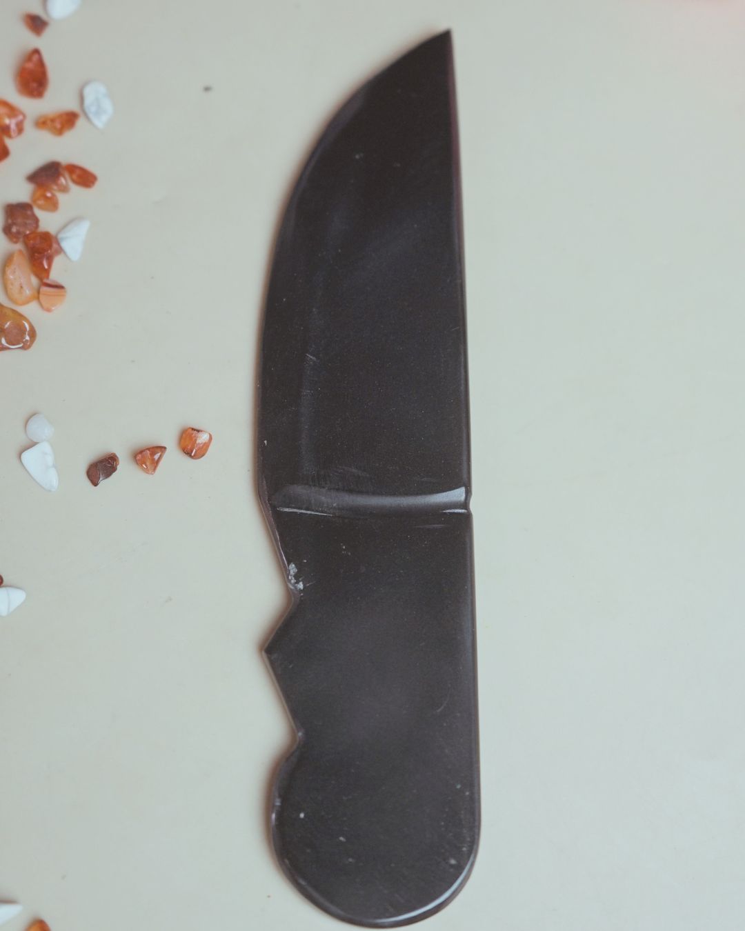 Selenite / black / opalite 6 Inch Knife-Black-2-Maitri Export | Crystals Store