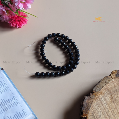 10mm loose crystal beads Line-Black Rainbow Obsidian-Maitri Export | Crystals Store