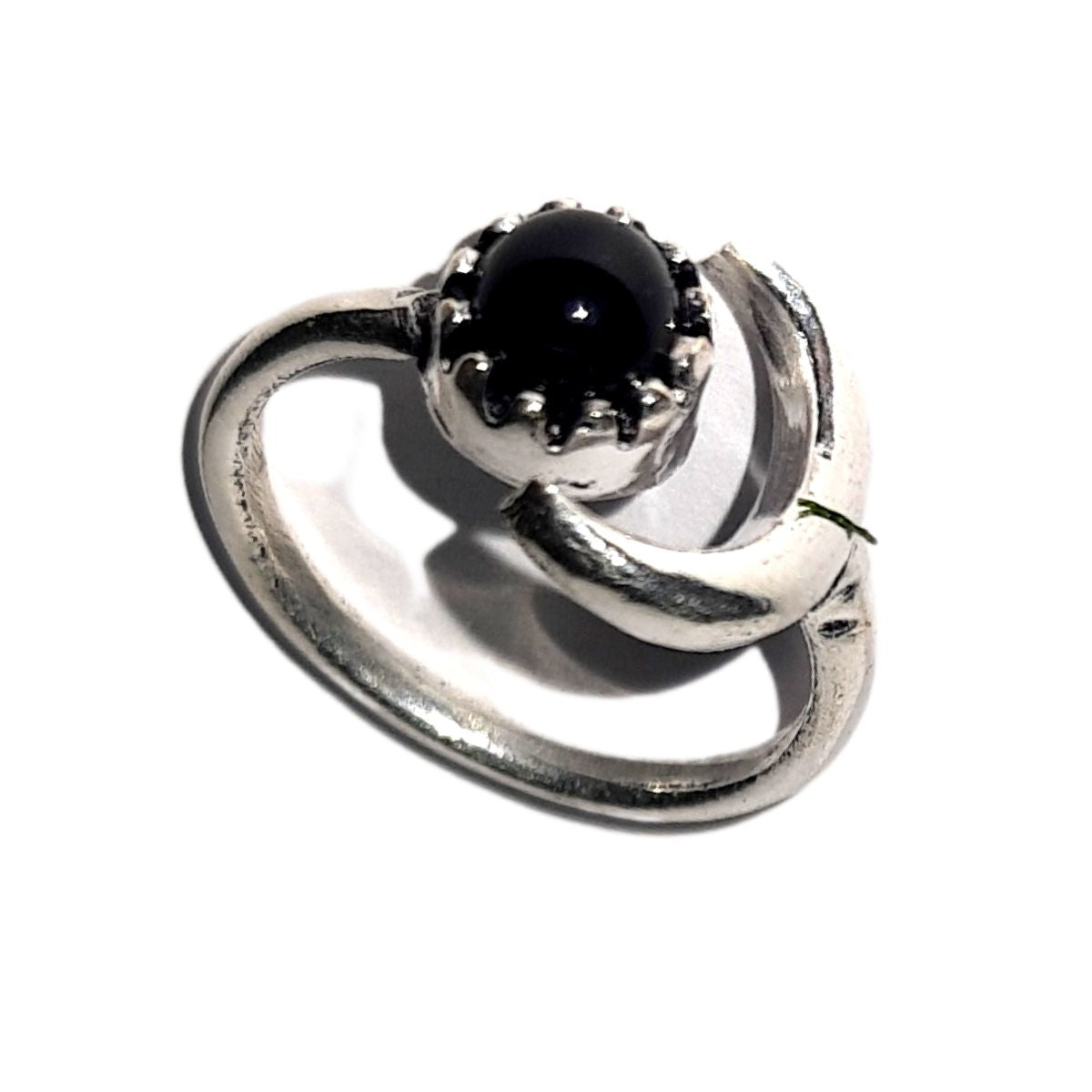Moon bead ring-Black-Maitri Export | Crystals Store