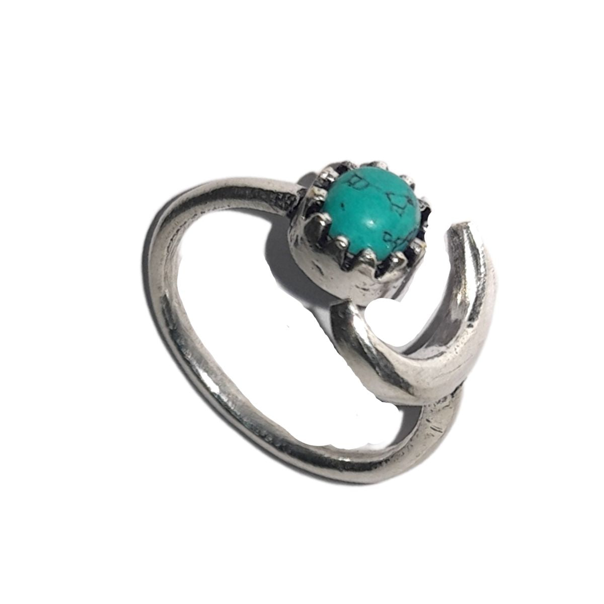 Moon bead ring-Turquoise-Maitri Export | Crystals Store