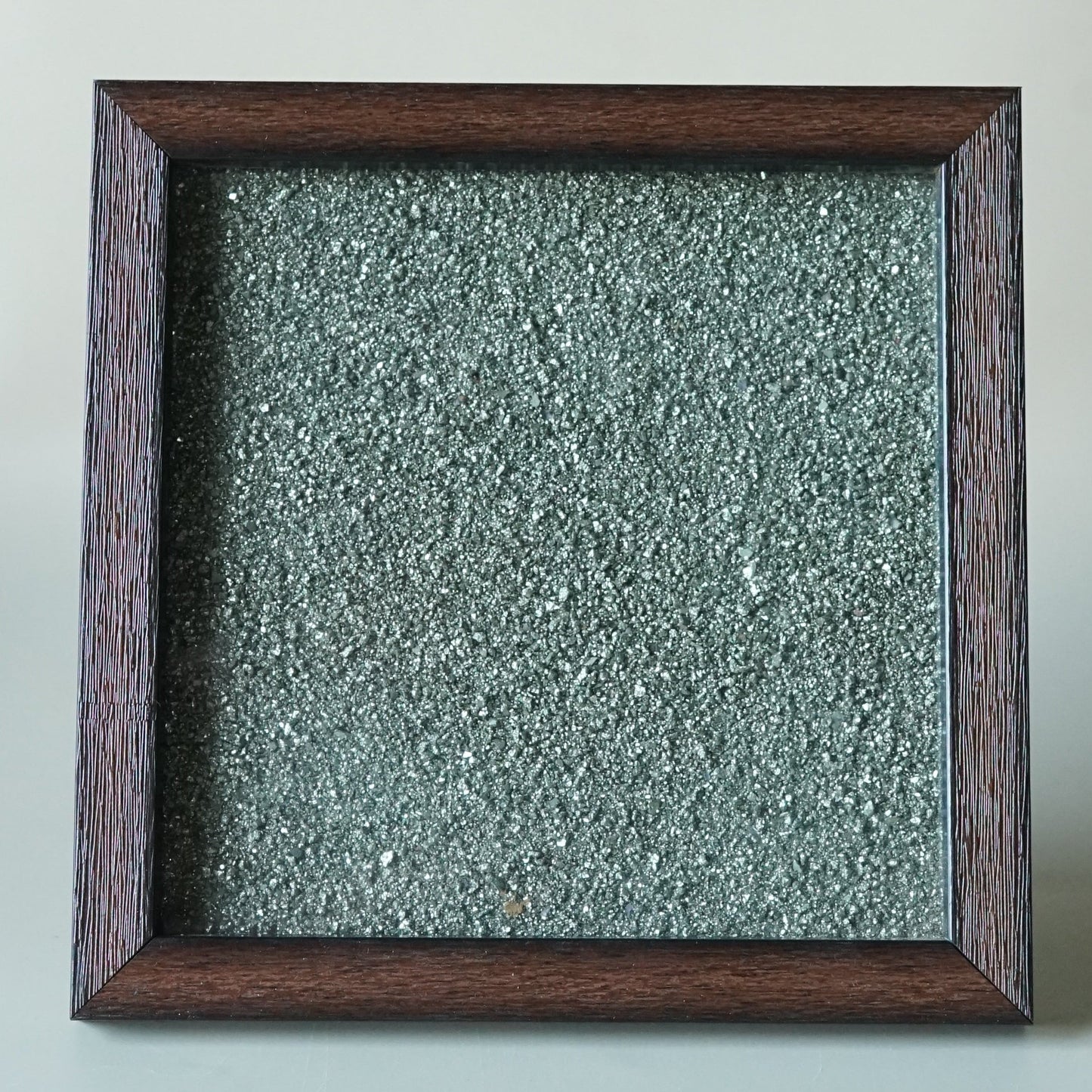 Pyrite Frame 6x6 inch ( frame design can vary )-Pyrite Cluster Frame-Maitri Export | Crystals Store