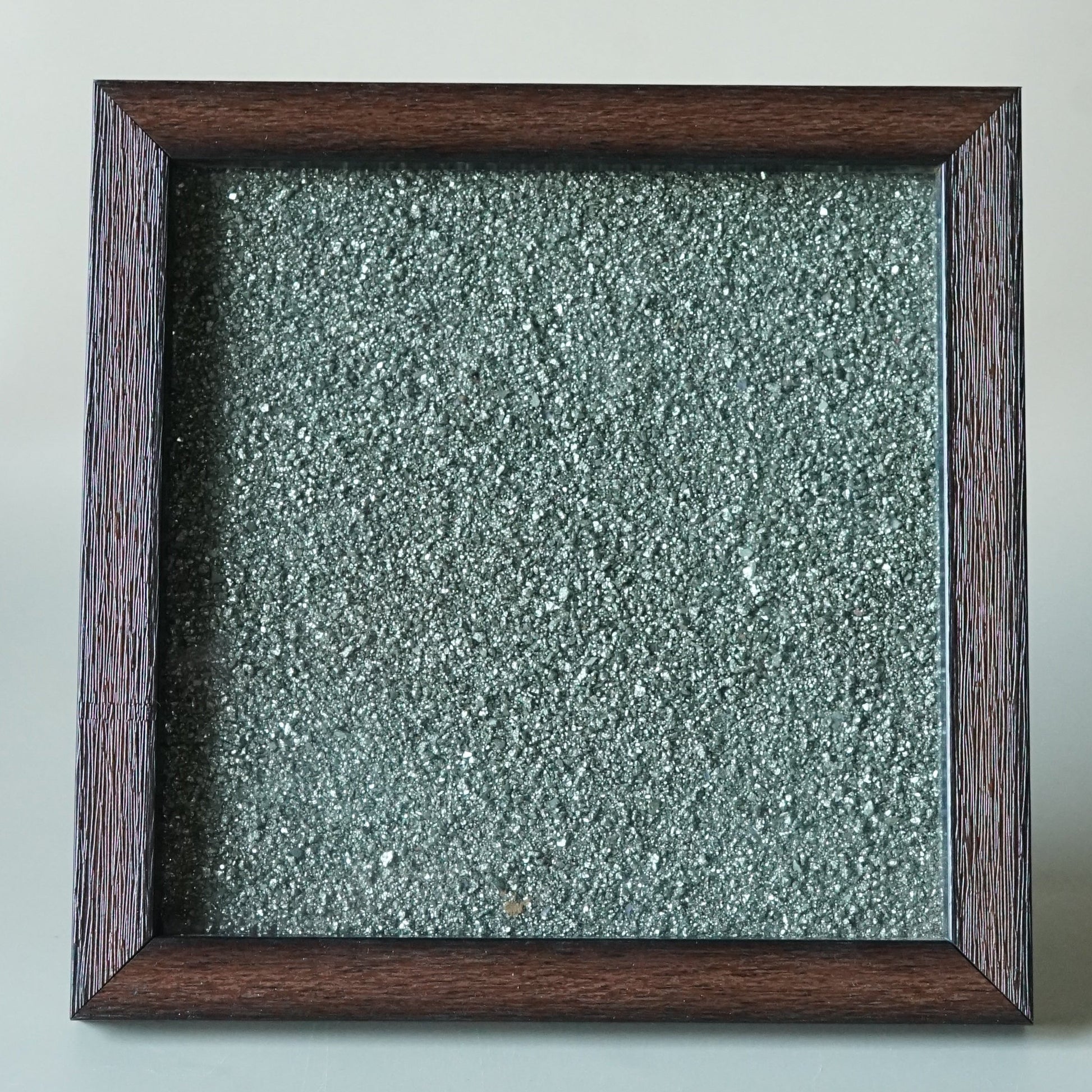 Pyrite Frame 6x6 inch ( frame design can vary )-Pyrite Cluster Frame-Maitri Export | Crystals Store