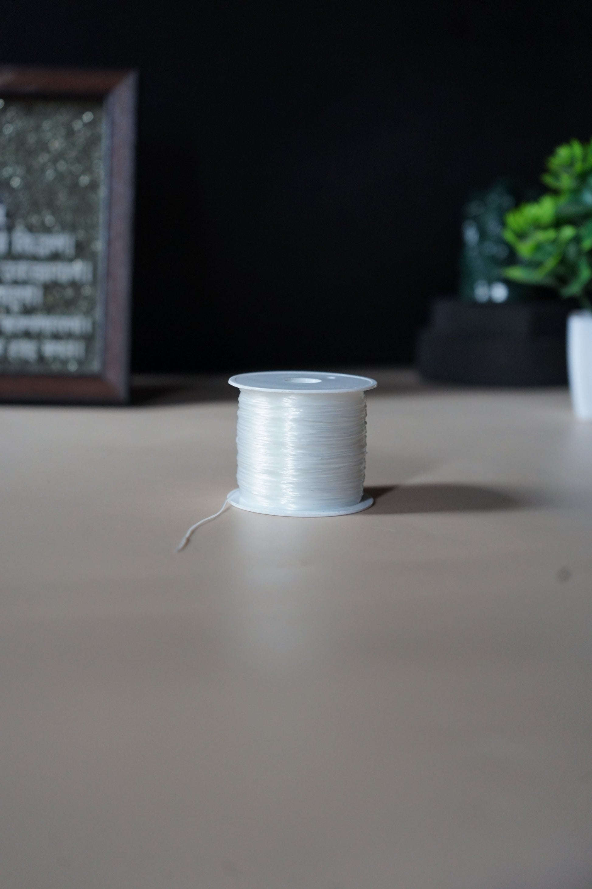 Elastic roll 50 meter-White-Maitri Export | Crystals Store