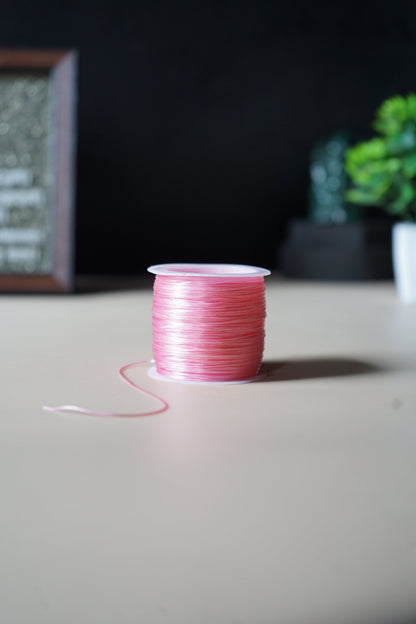 Elastic roll 50 meter-Pink-Maitri Export | Crystals Store