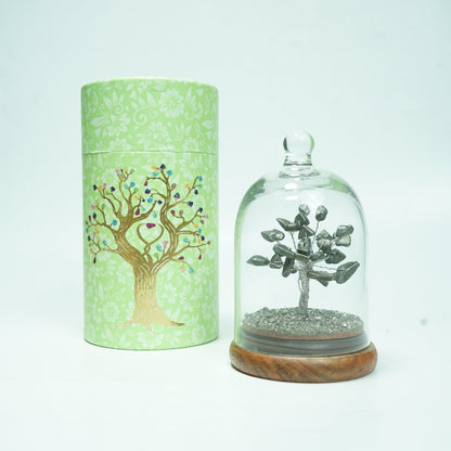 Natural crystal stone dome wish tree with premium box-Pyrite-Maitri Export | Crystals Store