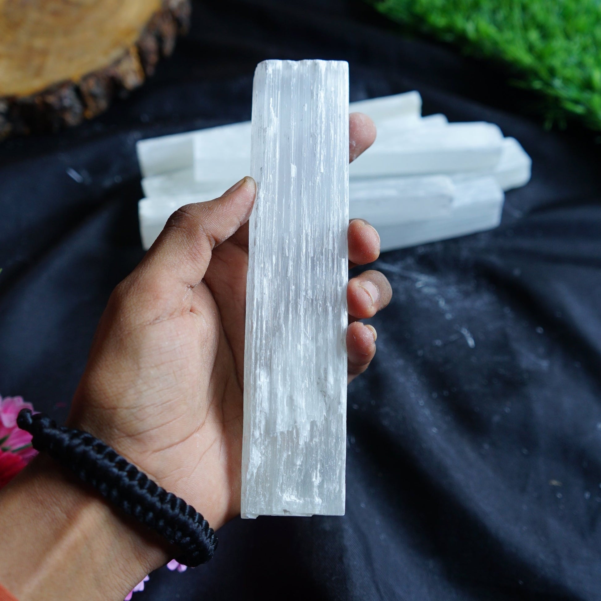 selenite raw / rough stick / bar 5-6 inch-Maitri Export | Crystals Store