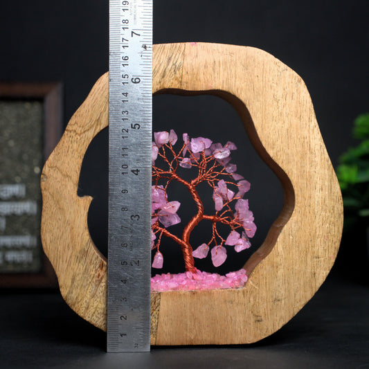 Wooden Ring Tree-Rose-Maitri Export | Crystals Store