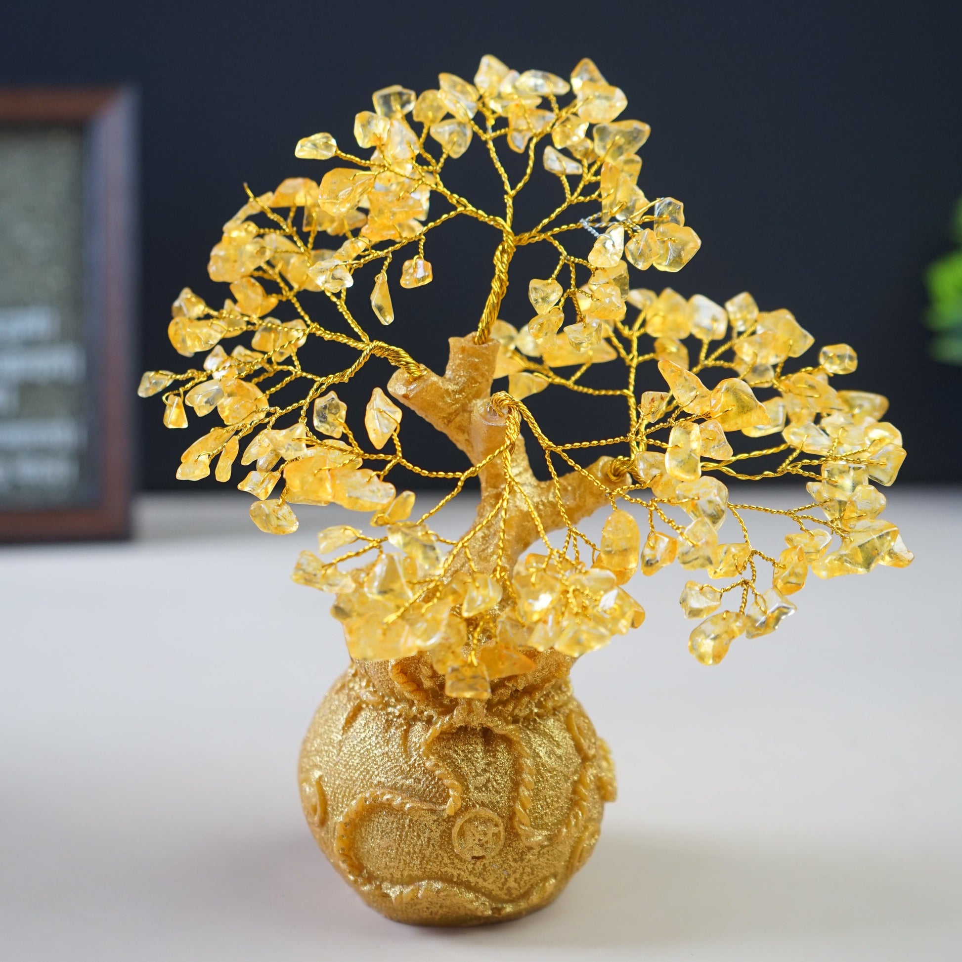 Golden Pot Tree-Citrine-160 Beads-Maitri Export | Crystals Store