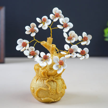 Golden Pot Tree-Gomtichakra Rudhraksh-72 Beads-Maitri Export | Crystals Store